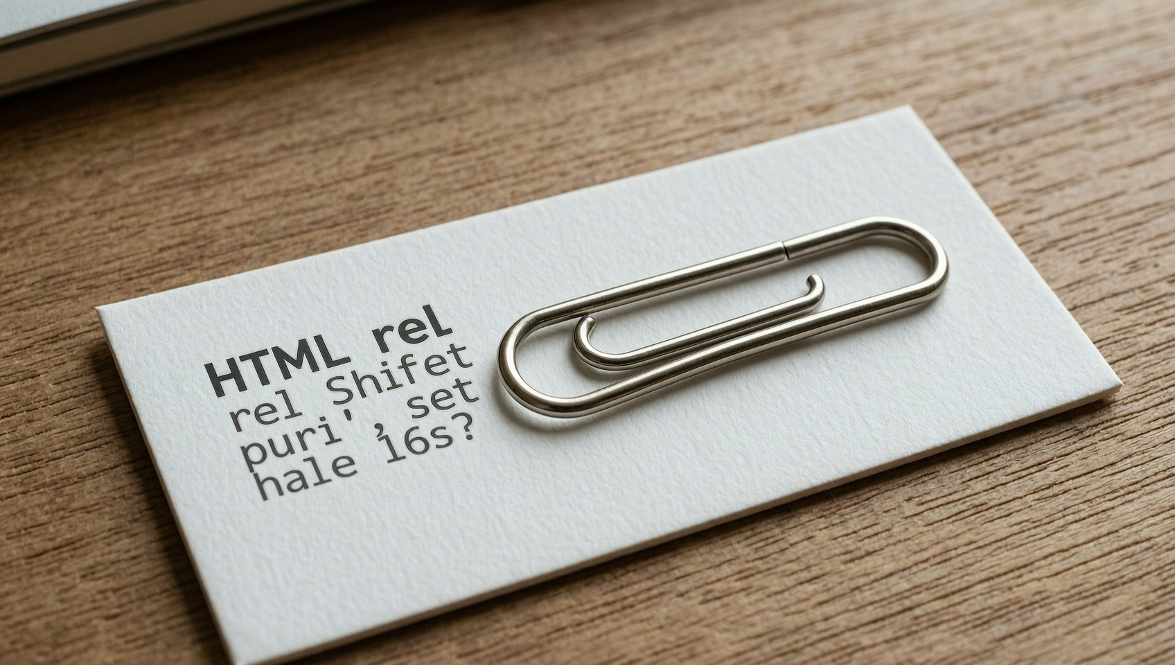 列印出的 rel=next 片段，用迴紋針標出